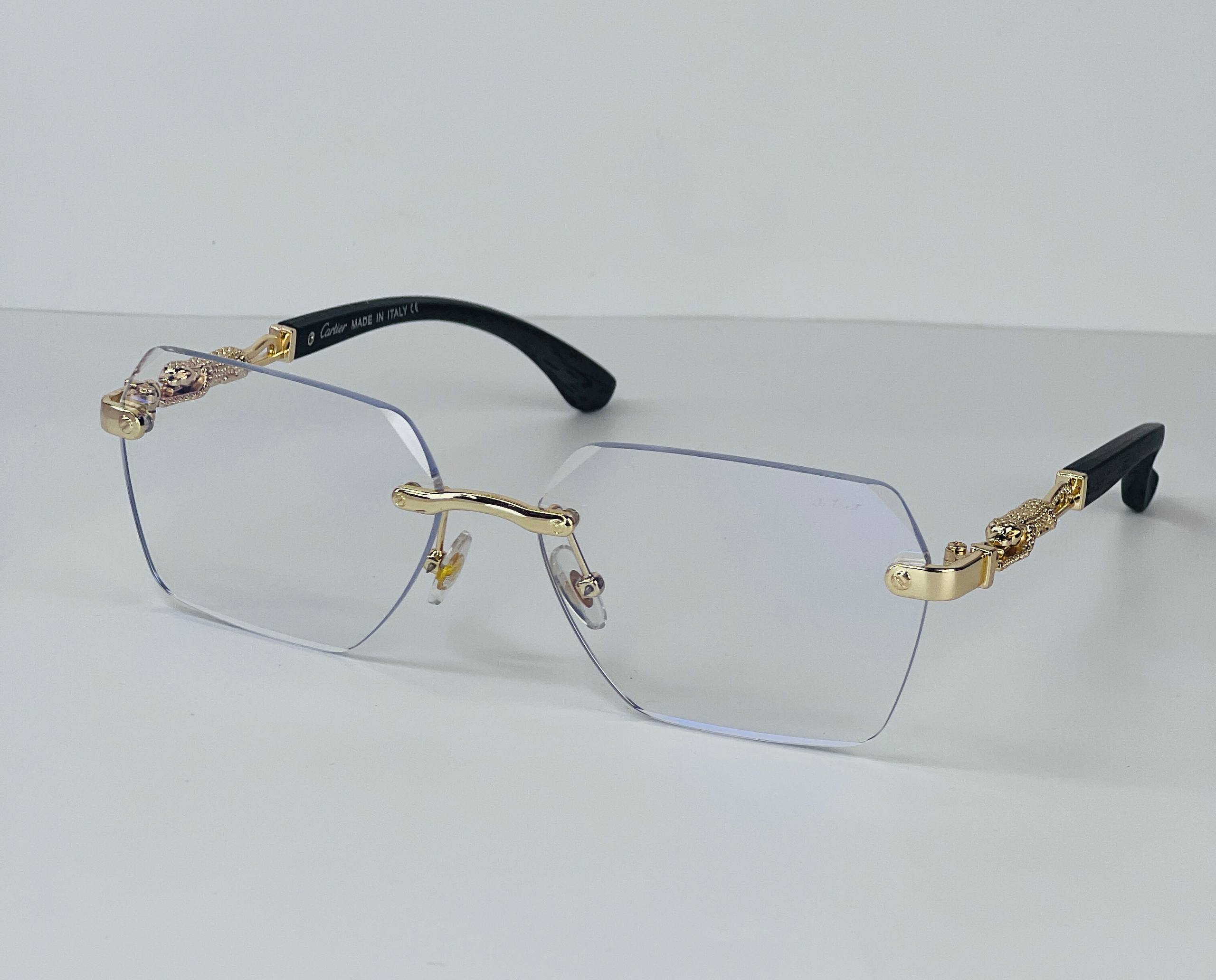 Cartier Rimless Blue Card Sunglass 
