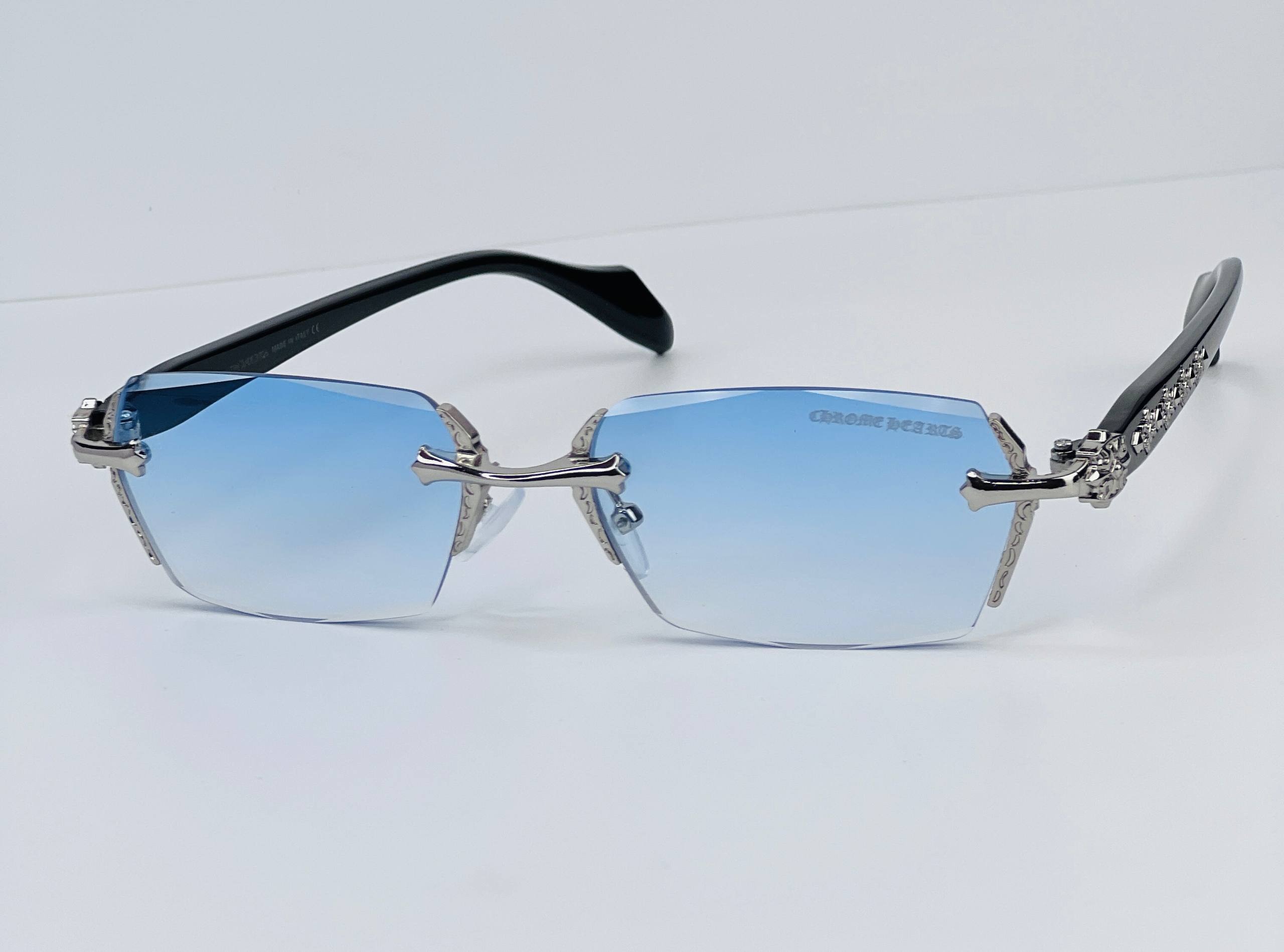 Chrome Rimless Sunglass