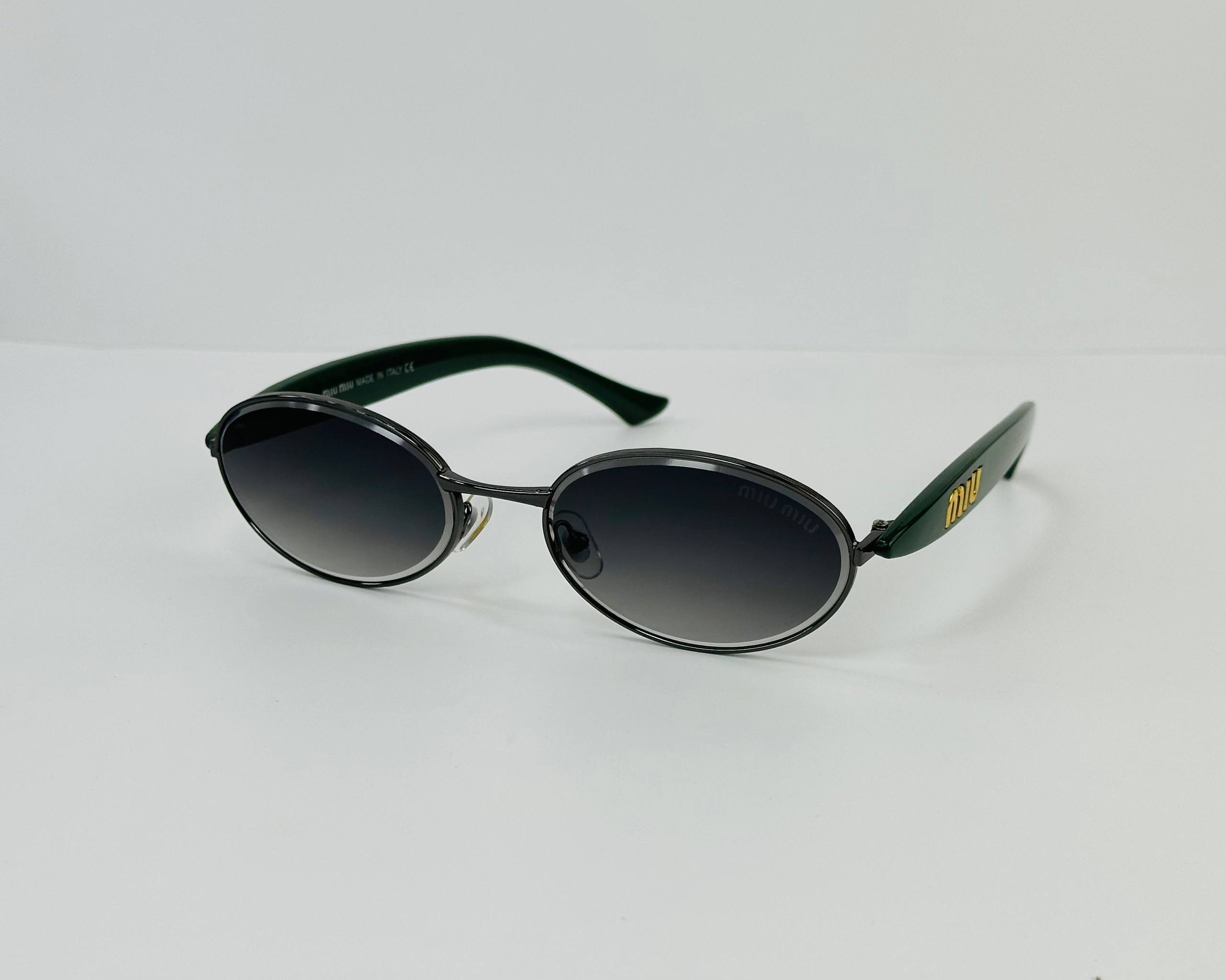 Miu Miu oval metal sunglass