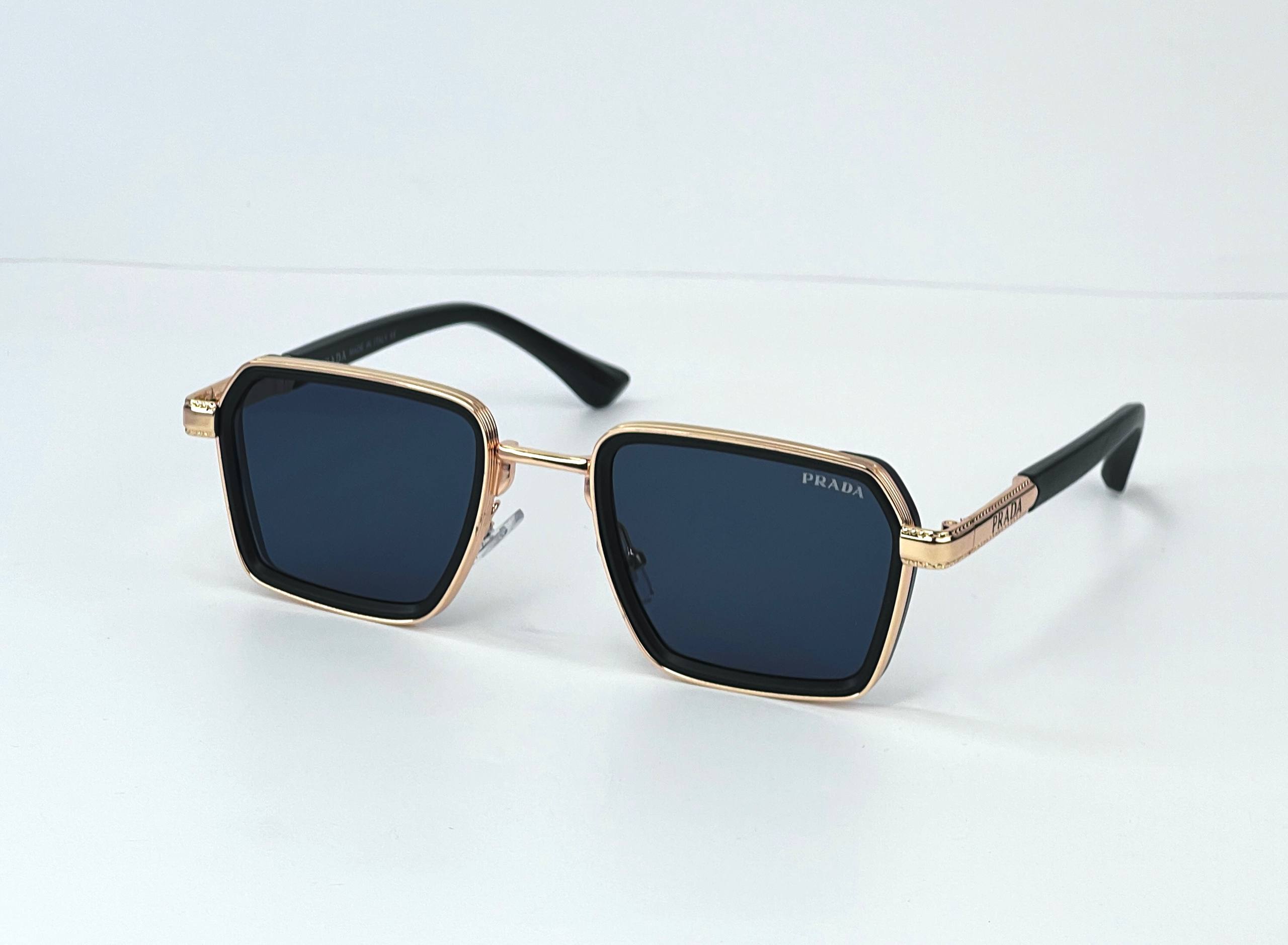 Prada square steel sunglass